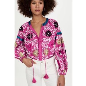 Alexis Embroidered Paulaine Top